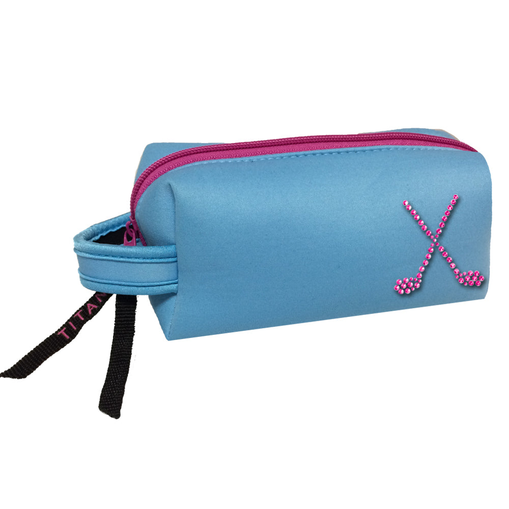 Neon Cosmetic Bag - Crossed Clubs