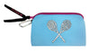 Neon Clutch Purse - Tennis Raquets