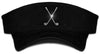 Lady's Velcro Visor - Crossed Clubs