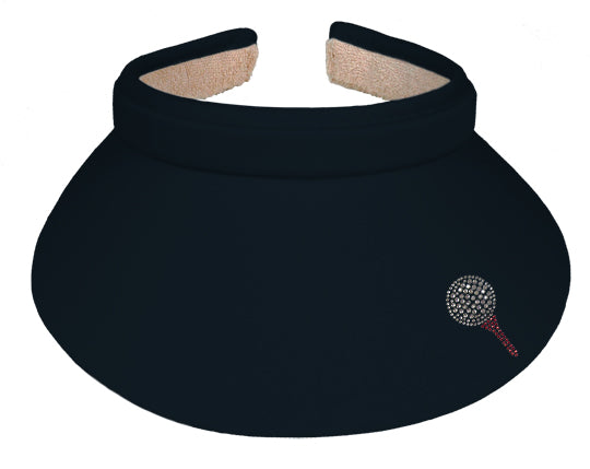 Lady's Visor Clip-on - Ball and Tee