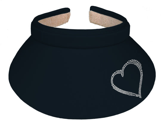 Lady's Visor Clip-on - Heart