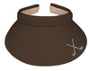 Lady's Visor Clip-on - Crossed Clubs