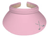 Lady's Visor Clip-on - Crossed Clubs