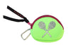 Neon Coin Purse - Tennis Raquets