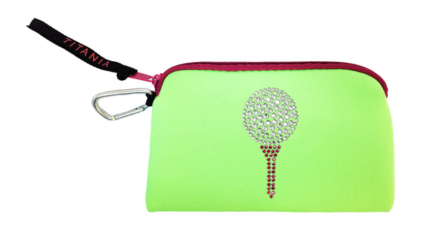 Neon Clutch Purse - Golf Tee