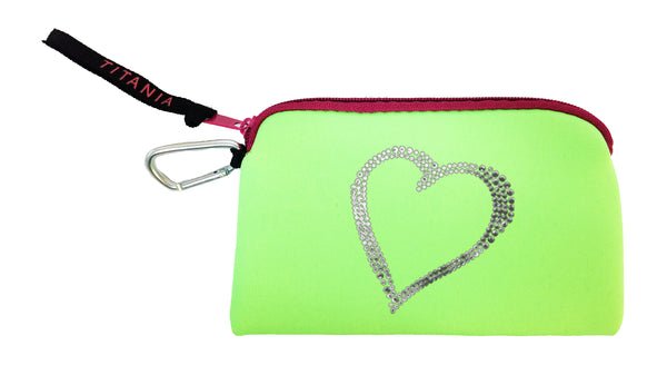 Neon Clutch Purse - Heart