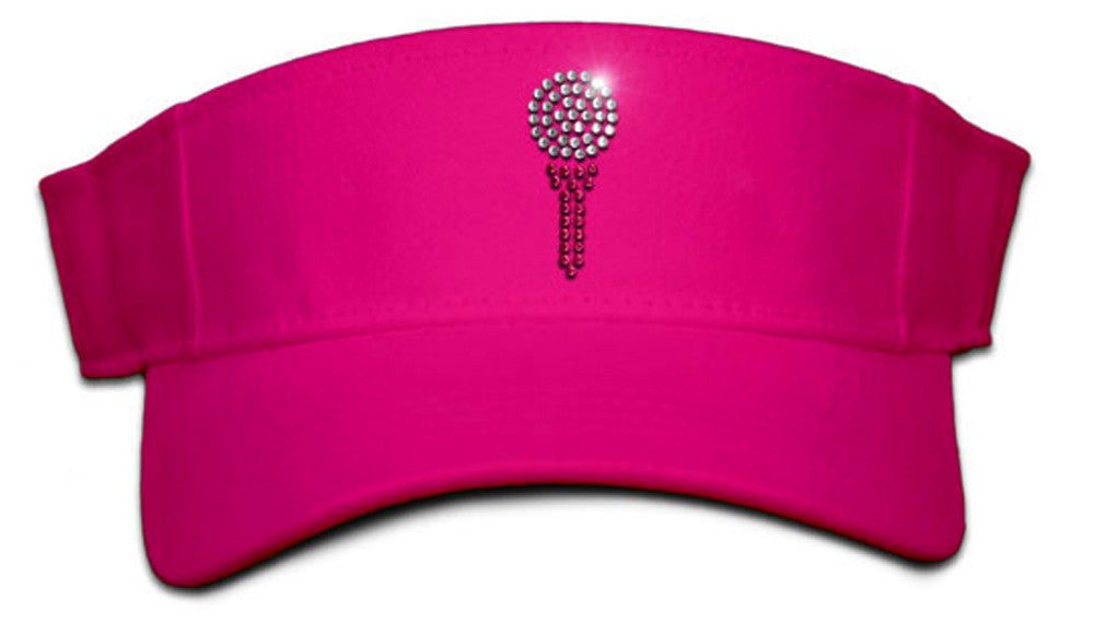 Lady's Velcro Visor - Ball and Tee