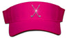 Lady's Velcro Visor - Crossed Clubs