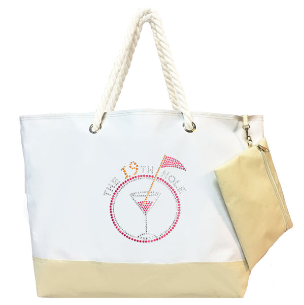 New Large Tote (White) – Titania Golf