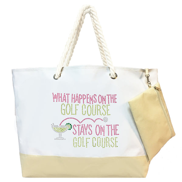 New Large Tote (White) – Titania Golf