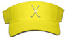 Lady's Velcro Visor - Crossed Clubs