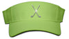 Lady's Velcro Visor - Crossed Clubs