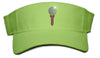 Lady's Velcro Visor - Ball and Tee