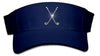 Lady's Velcro Visor - Crossed Clubs