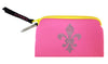 Neon Clutch Purse - Fleur de Lis