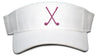 Lady's Velcro Visor - Crossed Clubs