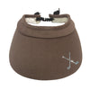 Visor - Small Bill with Cord - Crossed Clubs
