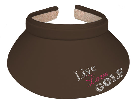 Lady's Visor   Clip-on - Live Love Golf