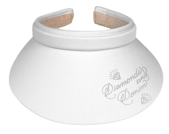 Lady's Visor   Clip-on - Diamonds And Denim