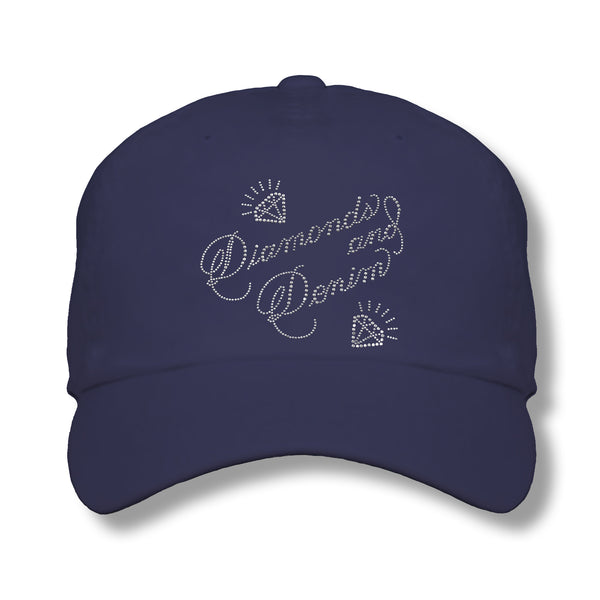 Lady's Cap - Diamonds and Denim