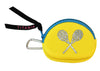 Neon Coin Purse - Tennis Raquets
